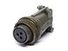 Circular Connector MIL-DTL-5015 Screw Lock Cable End Recepticle 3 Poles Female 13A 700VAC/500VDC With Cable Clamp [MS3106F-14S-1S]