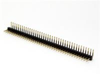 40 way 1.27mm PCB Right Angled Pins SIL Pin Header and Gold plated pins [509401]