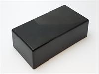 ABS Plastic Box with Screw Lid in Black L-130mm x W-70mm x H-44mm [ABSE25 BLACK]