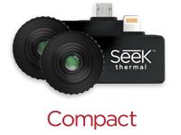 SEEK Thermal COMPACT Advanced Thermal Imaging Camera for IPhone, 32 136 Pixels, Thermal Sensor (206x156), 300m Distance Detection, 36° Field View, Temp. Range (-40°c to 330°C), Frame Rate >9Hz [SEEK THRM CAMERA CMP-I]