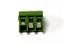 5mm Screw Clamp Terminal Block • 3 way • 10A - 250V • Straight Pins 45° •Green [COB5-3E]