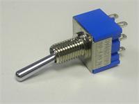 Midget Toggle Switch • Form : DPDT-1-0-(1) • 6A-125 VAC • Solder-Lug [MS500IB]