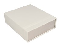 ABS Plastic Instrument Enclosure Grey 180X155X52MM Aluminium Panels IP54 Flame Retardent [1598CGY]