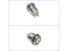 Vandal resistant push button SW 12mm MOM Flat butn. Red ring led 12V - 1n/o 2A-36VDC -IP65- Stainless steel.(ANTI VANDAL) [AVP12F-M1SCR12]