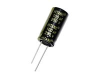 Mini Low Impedence Electrolytic Capacitor • Lead Space: 5mm • Radial • Case Size: φD 10mm, Height 26mm • 2200µF • ±20% • 10V [2200UF 10VR WLR]