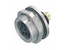 Circular Connector M9 Panel Flange Female 4 Pole Front Mount Solder Terminal IP67 [09-0412-80-04]