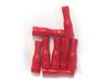 Female Bullets Pre Packed Lugs • 8 per Pack • for Wire Range : 0.34 to 1.57 mm² • Red [OYSTPAC 26]