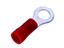 Insulated Ring Terminal Lug • 4mm Stud • for Wire Range : 0.34 to 1.57 mm² • Red [LR15004]