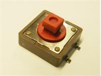 Tactile Switch • Form : 1A - SPST (NO)/4Termn • 50mA-12VDC • 260gf • SMD • Red • Case Size : 12x12 / 7.3(sq)x3.8 ,Lever : 3.8mm [DTSM24R]