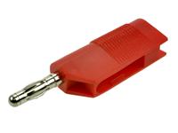Banana Plug 4mm Red - 'Lantern' Contact - Rear Stackable - Screw Term. 32A-30VAC/60VDC [XY-BSB20E RED]