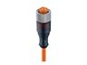 Cordset M12 A COD Female Straight. 5 Pole Single End - 10m PVC Cable [RKT5-56/10M]