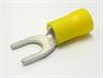 Insulated Fork Terminal Lug • 6mm Stud • for Wire Range : 2.5 to 6.0 mm² • Yellow [LF40006]