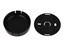 ABS Plastic Miniature Enclosure - Snap-Fit / Wall-Mount Round 60x20mm Unvented IP30 - Black [1551SNAP12BK]