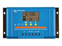 Victron Bluesolar PWM DUO Solar Charge Controller 12/24V 20A , 2 x USB Ports 5V/2A , LCD Display , Terminal size:16 mm²/AWG6 , IP20 [VICT BLUESOLAR PWMD 12-24 20A]