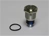 Ø19mm Vandal Resistant Push Button Switch latching and Flat Button, Blue Power Symbol LED 12V - 1C/O 5A-250VAC -IP65- Stainless Steel [AVP19F-L2SPSB12]