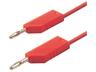 2M PVC Test Lead with 4mm Banana Plug; Red in Colour [MLN200/1 RED]