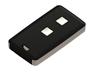 71x39x11mm ABS Handheld Enclosure for 2 Button Remote Control in Black with Light Grey plastic edge Colour [TEKO 13122.23]
