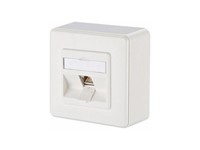 E-DAT Module 1 Port AP Cat.6A, Pure White [1309110002-E]
