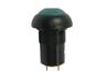 IP67 Non-Illuminated Latching Push Button Switch • Form : SPST-0-(1) • 17mm Round Black Bezel • Green Button • Solder-Lug [PBRL171ATLE5]