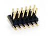 12 way 1.27mm PCB SMD DIL Pin Header with Locating Peg and Gold plated pins [506120]