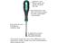 9SD-205A :: 100x3mm Cushion Pro-Soft Screwdriver with Chrome Vanadium Steel Blade and Black Tip Finish [PRK 9SD-205A]