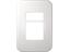 VETi Cover Frame - Two Module Cover Plate (1 Single, 1 Double) (White) [VETI V6106WT]