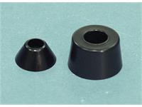 Plastic Foot Tapered Rubber 18mm to 13,7mm Accepts 3,5mm Screw [NF-013]