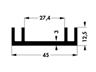 Extruded Heatsink • Rth= 7 K/W • Length : 37.5mm • Black Anodised surface [SK122-37,5SA]