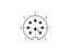 Circular Connector M16 Cable Male Striaght 8 Pole Screw Lock 6mm Cable Entry IP40 [SV80M]