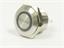 Ø16mm Vandal Proof Stainless Steel IP65 Push Button and Blue 12V LED Ring Illuminated Switch with 1N/O Momentary Operation and 2A-36VDC Rating [AVP16F-M1SCB12]