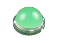 20mm Dome Jumbo LED Lamp • with 6 Leds pin1 Cathode • Super Bright Green - IV= 8200cd • Green Diffused Lens [DLC/6SGD]