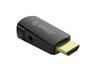 Orico HDMI-VGA Adapter with audio transmission port Resolution:1920x1080@60HZ ,Compact & lightweight ,Widely compatible with devices & systems. [ORICO XD-HLFV-BK-BP]