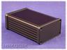Aluminium Extruded Enclosure with Plastic End Plates, Black Anodized in Colour, Size : 120mmx78mmx43mm [1455K1202BK]