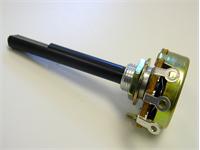 Single turn Carbon Rotary Control Potentiometer, Model : RV 24A-10, Size 24mm dia • Sol Lug • Front Adjust • ½W • 250kΩ • 1 Turn [POTLN 254SL]