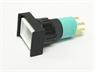 18x24mm Rectangular Push Button Switch Illuminated Alternative • IP65 • Plug-In • 1P [P1824L1P-65]