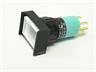 18x24mm Rectangular Push Button Switch Illuminated Momentary • IP65 • Plug-In • 1P [P1824M1P-65]