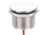 Vandal Resistant Piezo Switch Ø22mm Momentary Finger Location Button 1 N/O - 1 - 24VAC/DC - 1A max with 50cm Flylead - IP68 - Stainless Steel [AVPZ22FL-M1S/WL50]