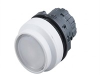Push Button Actuator Illuminated Latching • White Lens • White 30mm High Bezel [P304LWW]