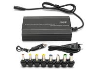 Switch Mode Power Supply Unit Universal 2-IN-1 AC/DC Laptop Charger I/P:12VDC OR 110V~220VAC, Selectable O/P:12V/15/16/18/19/20V @ 5A, 22V~24V @ 4A, USB Port 5V@1A, Includes 8 Various Tips + FIG8 Cable & Cigarette Lighter Charger CablE, Built-in Overload [PSU SWMDT UNIV 100W]