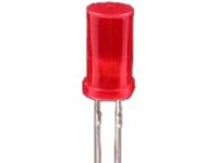 5mm Cylindrical LED Lamp • Hi Eff Red - IV= 5mcd • Red Diffused Lens [L-483IDT]