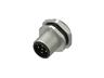 Circular Connector M12 A CODE Male 5 Pole. Screw Lock Front Panel Entry Rear Fixing Solder Terminal. PG9 - IP67 [PM12AM5F-S/9]