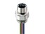 Circular Connector M12 Panel Female A COD 5 Pole Front Mount M16 0,5m Cable Pigtail [0936 DFC 351]