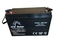 Rechargeable Battery 12V100Ah Gel (L=331 W=173 H=213mm) T16 Terminal M6 31.5kg [BATT 12V100G ICE]