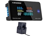 AC 50~300V 100A Digital Voltmeter Ammeter with Open CT. Power, Current, Voltage and Temperature Measurement [BDD KWS-AC300 LCD POW METER OPEN]
