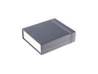 ABS Plastic Instrument Enclosure Black 180X155X52MM Aluminium Panels IP54 Flame Retardent [1598CBK]
