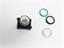 Push Button Actuator Switch Illuminated Momentary • Green Raised Lens • Metallic Silver 30mm Bezel [P302MGS]
