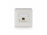 E-DAT Module 1 Port AP Cat.6A, Pure White [1309110002-E]