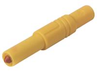 4mm Caged Spring 24A Safety Plug in Yellow [LASS G YELLOW]