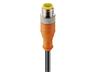 Cordset 1/2" UNF C COD (U COD) Female Straight. 3 Pole - Single End - 5M PUR Cable IP67 (54204) [RKT3U-226/5M]