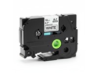 Brother Compatible, TZE, Tamper Proof Security Tape, Black on White 18mm ( 8 Metres) [AZE-SEC4]